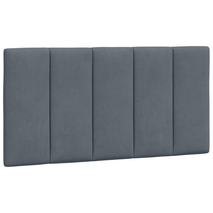 King Single Size Headboard Cushion Dark Grey 107 Cm Velvet Tiaibb