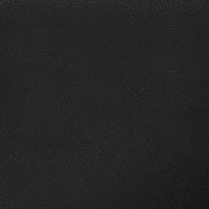 Double Size Headboard Cushion Black 137 Cm Faux Leather Tianpi