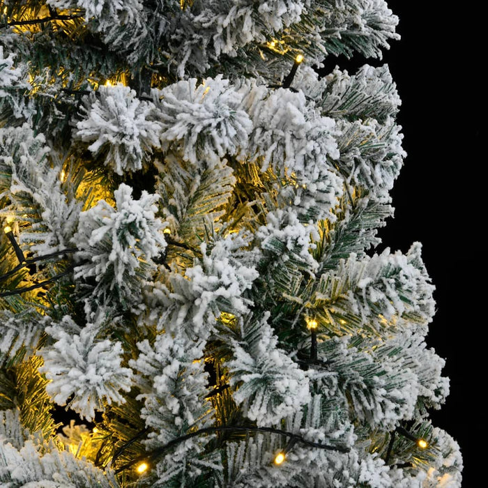 Artificial Hinged Christmas Tree 300 Leds & Flocked Snow 180 Cm Txobaia