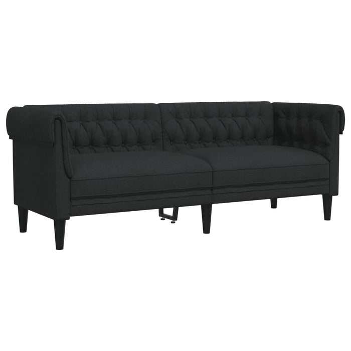 2 Piece Sofa Set Black Fabric Txbkxbx