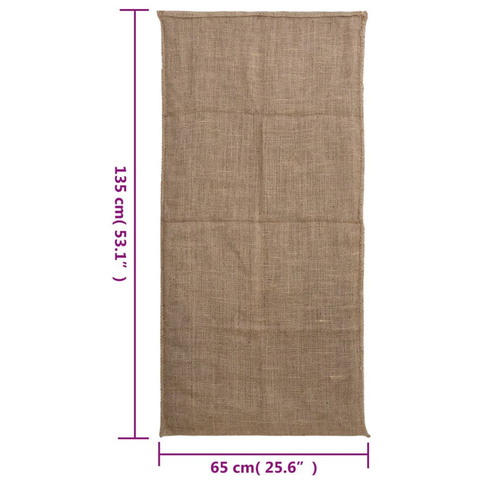 Jute Sacks 10 Pcs 65X135 Cm 100% Jute 220 Gsm Oppinb