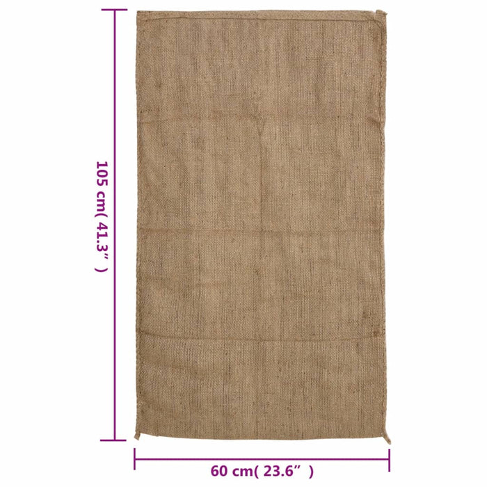 Jute Sacks 10 Pcs 60X105 Cm 100% Jute 340 Gsm Oppina