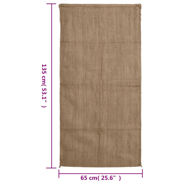 Jute Sacks 10 Pcs 65X135 Cm 100% Jute 340 Gsm Oppinl