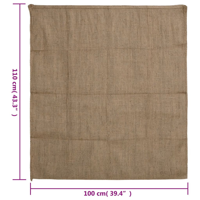 Jute Sacks 10 Pcs 100X110 Cm 100% Jute 340 Gsm Oppinn