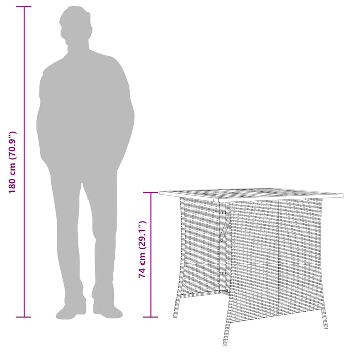 5 Piece Garden Dining Set With Cushions Beige Poly Rattan Tlpaxx