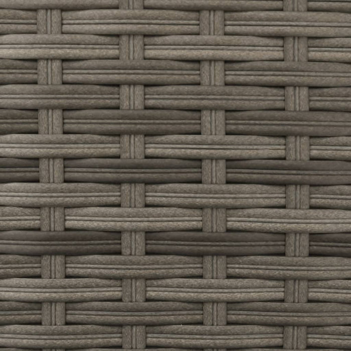 Garden Sofa 2-Seater With Parasol And Stools Grey Poly Rattan Tlpnnp