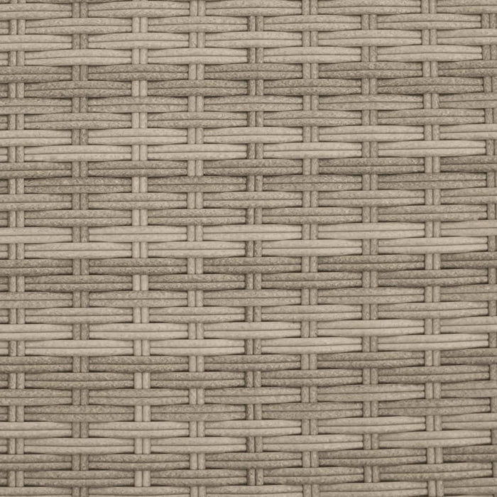 Garden Sofa 2-Seater With Parasol And Stools Light Grey Poly Rattan Tlpnnn