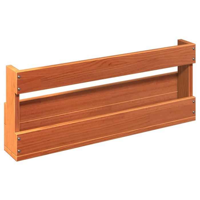 Wall-Mounted Shoe Racks 2 Pcs Wax Brown 59X8.5X23.5 Cm Solid Wood Pine Naaank