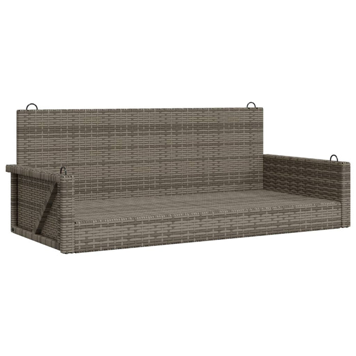 Swing Bench Grey 119X56X48 Cm Poly Rattan Tlplxi