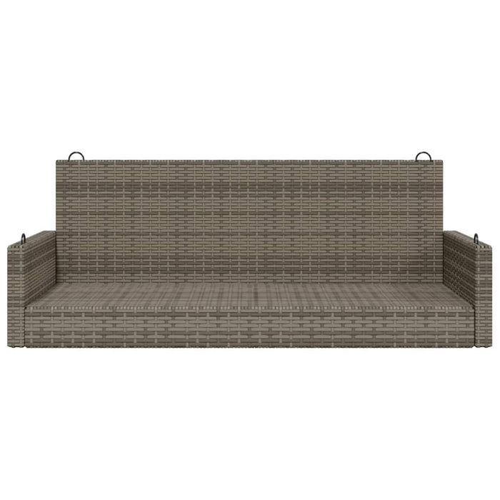 Swing Bench Grey 119X56X48 Cm Poly Rattan Tlplxi