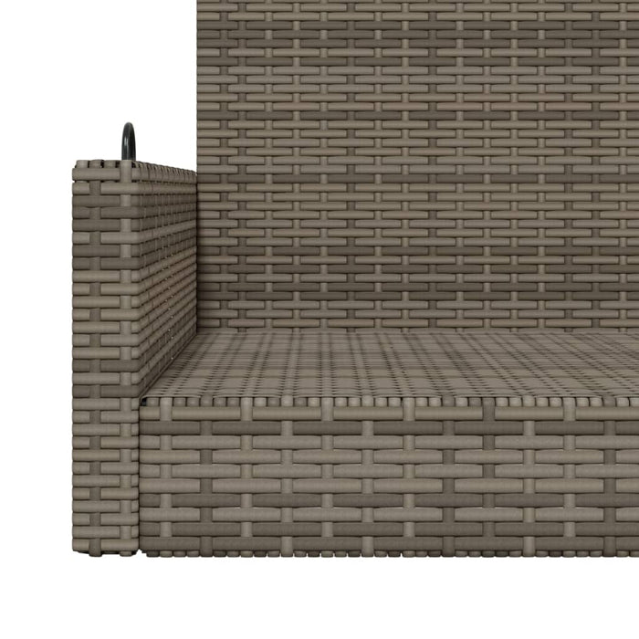 Swing Bench Grey 119X56X48 Cm Poly Rattan Tlplxi