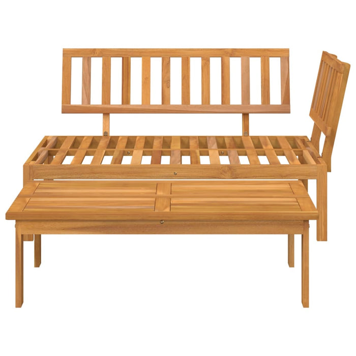 Garden Pallet Sofa Set 2 Piece Solid Wood Acacia Tlpnan