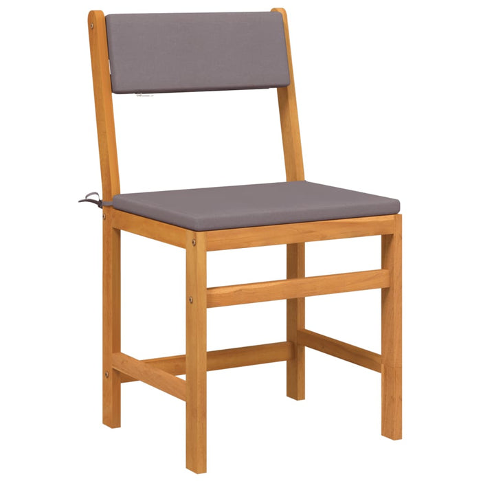 3 Piece Balcony Set With Cushions Solid Wood Acacia Tlpnpl