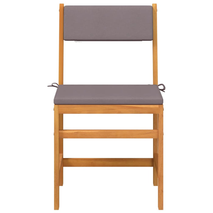 3 Piece Balcony Set With Cushions Solid Wood Acacia Tlpnpl