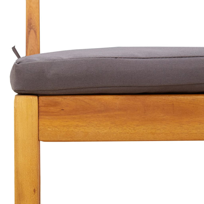 3 Piece Balcony Set With Cushions Solid Wood Acacia Tlpnpl