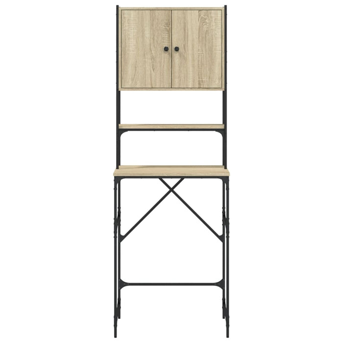 Washing Machine Cabinet Sonoma Oak 68X48.5X194 Cm Engineered Wood Ntnkia