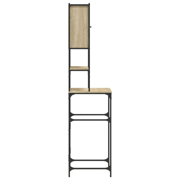 Washing Machine Cabinet Sonoma Oak 68X48.5X194 Cm Engineered Wood Ntnkia