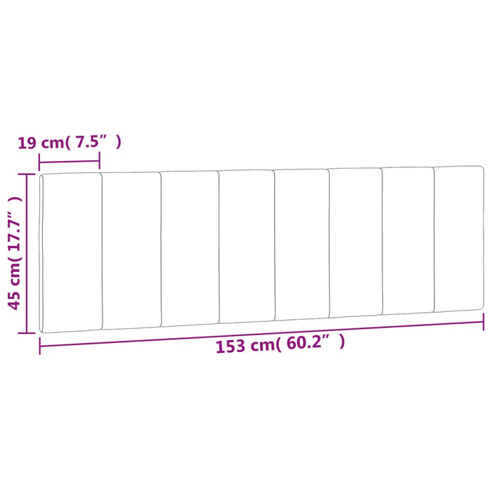 Queen Size Headboard Cushion Black 153 Cm Velvet Txbilka