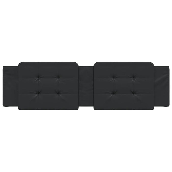 King Size Headboard Cushion Black 183 Cm Faux Leather Txbiiox