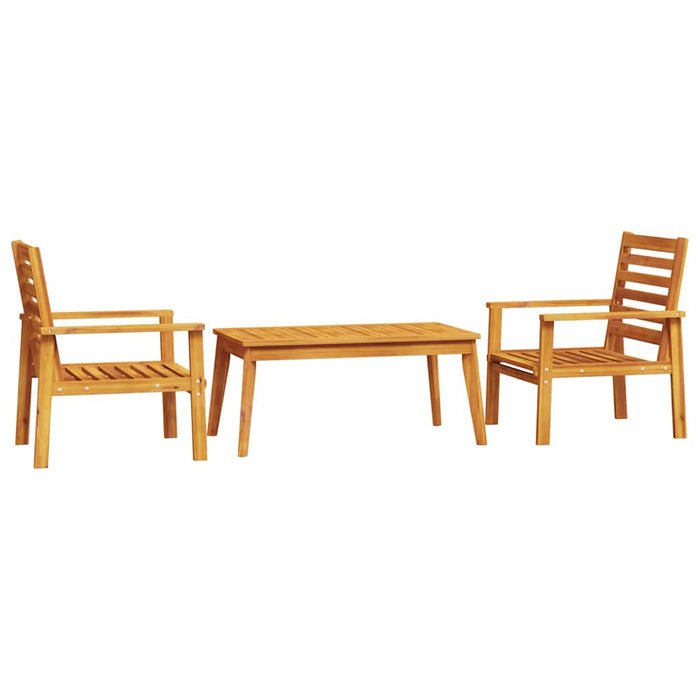 3 Piece Garden Lounge Set Solid Wood Acacia Txoonbl