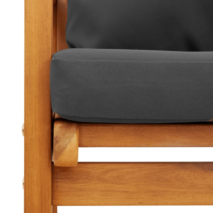 3 Piece Garden Lounge Set With Cushions Solid Wood Acacia Txoonbn