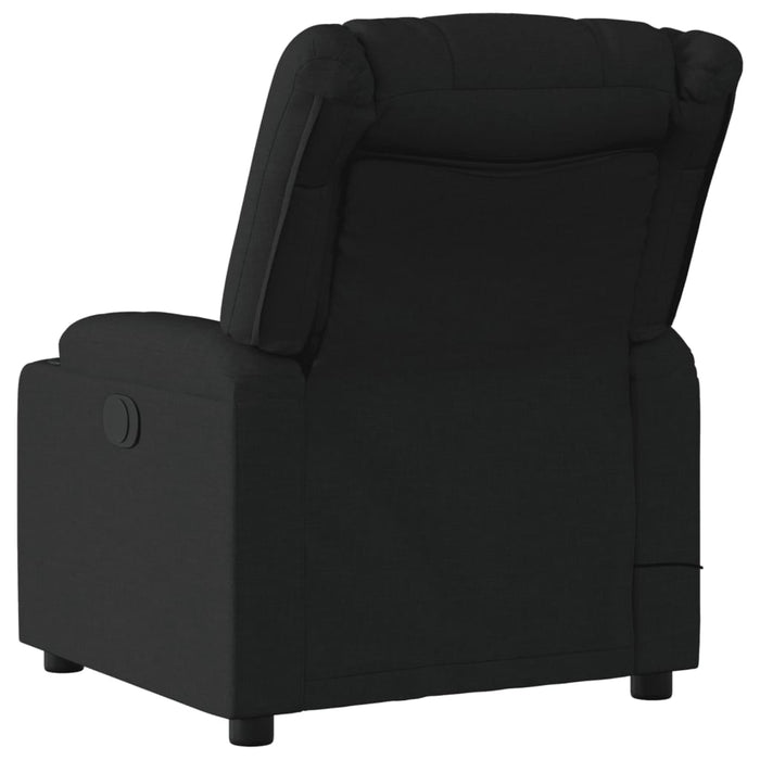Massage Recliner Chair Black Fabric Tiaotx