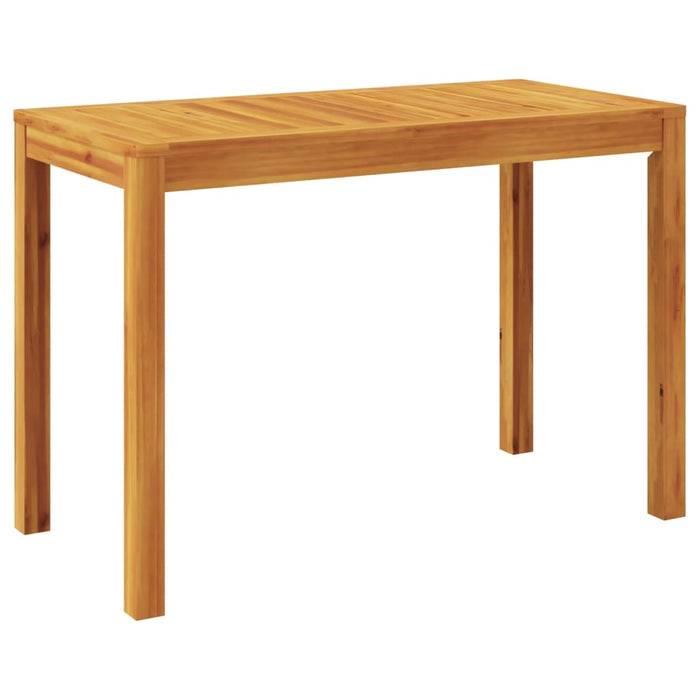 Garden Dining Table 110X55X75 Cm Solid Wood Acacia Tlltln
