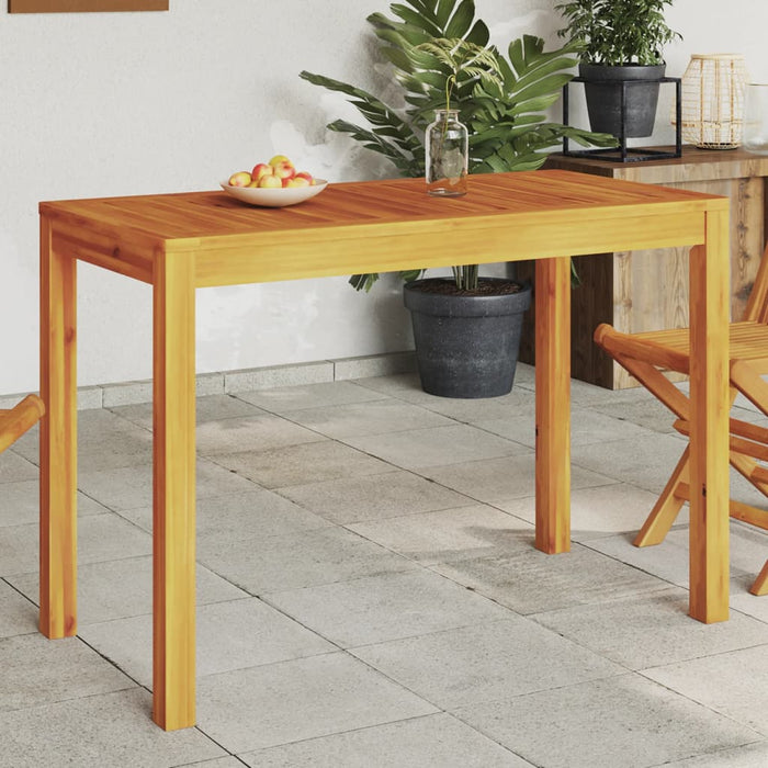 Garden Dining Table 110X55X75 Cm Solid Wood Acacia Tlltln