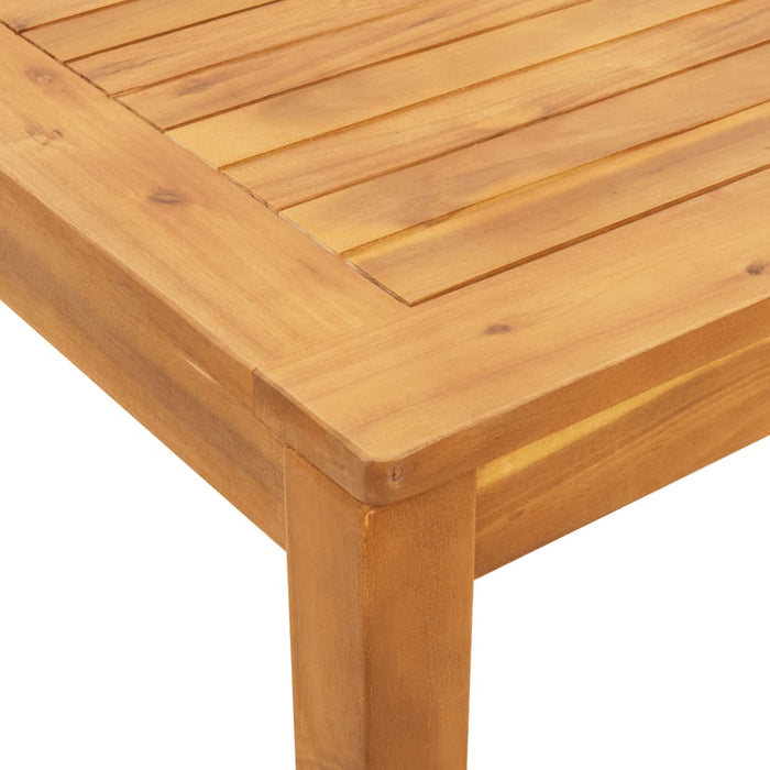 Garden Dining Table 110X110X75 Cm Solid Wood Acacia Tlltlk
