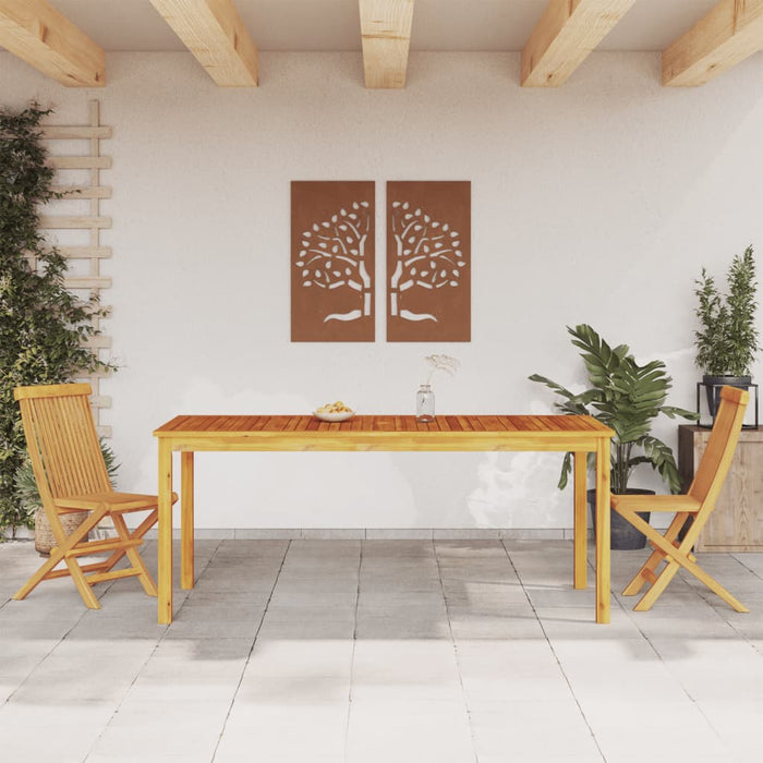 Garden Dining Table 180X90X75 Cm Solid Wood Acacia Tlltio