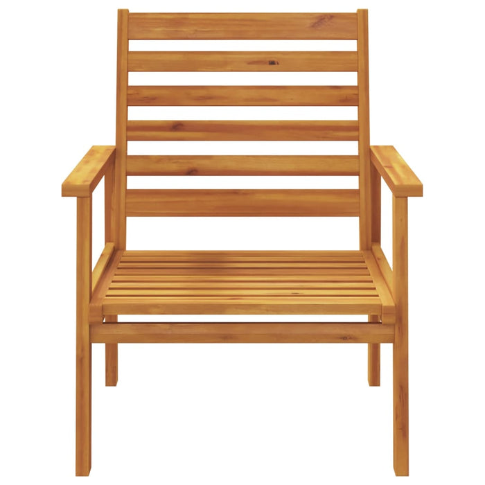 Garden Sofa Chair 2Pcs Solid Wood Acacia Tlltia