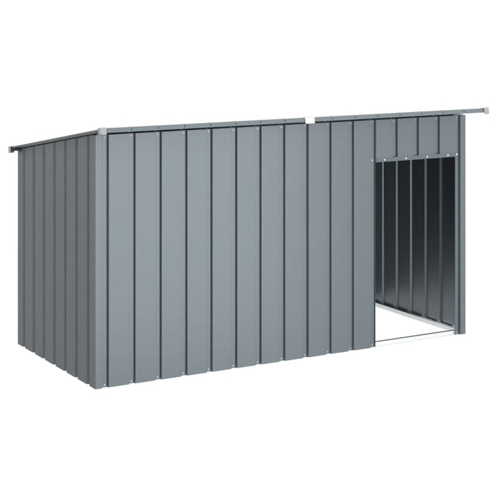 Dog House With Roof Anthracite 196X91X110 Cm Galvanised Steel Oixpip