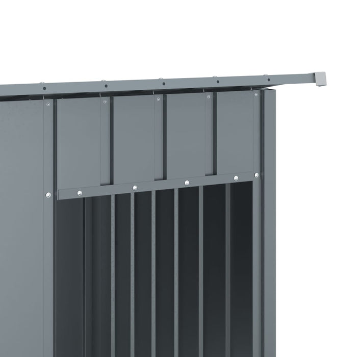 Dog House With Roof Anthracite 196X91X110 Cm Galvanised Steel Oixpip