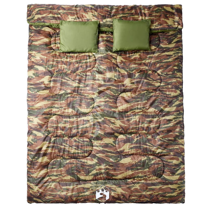 Double Sleeping Bag With Pillows For Adults Camping 3-4 Seasons Kaaak