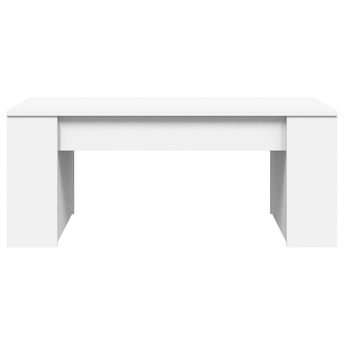 Coffee Table White 102X55X42 Cm Engineered Wood Ntonpt