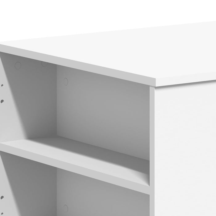 Coffee Table White 102X55X42 Cm Engineered Wood Ntonpt