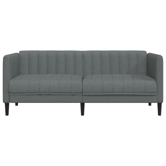 Sofa 2-Seater Dark Grey Fabric Tixlbp
