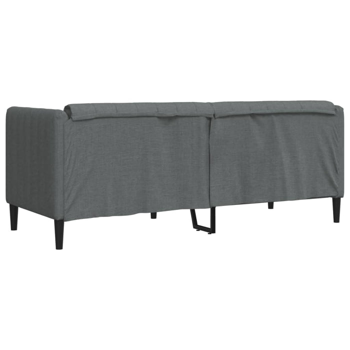 Sofa 2-Seater Dark Grey Fabric Tixlbp