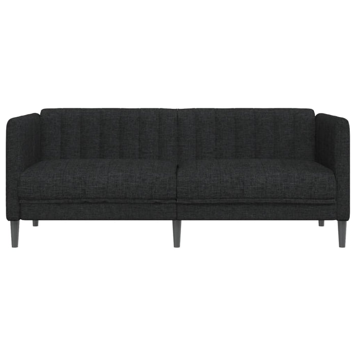 Sofa 2-Seater Black Fabric Tixlbl