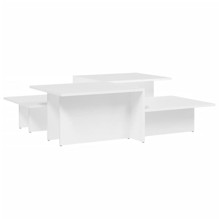 Coffee Tables 2 Pcs White Engineered Wood Txoloak