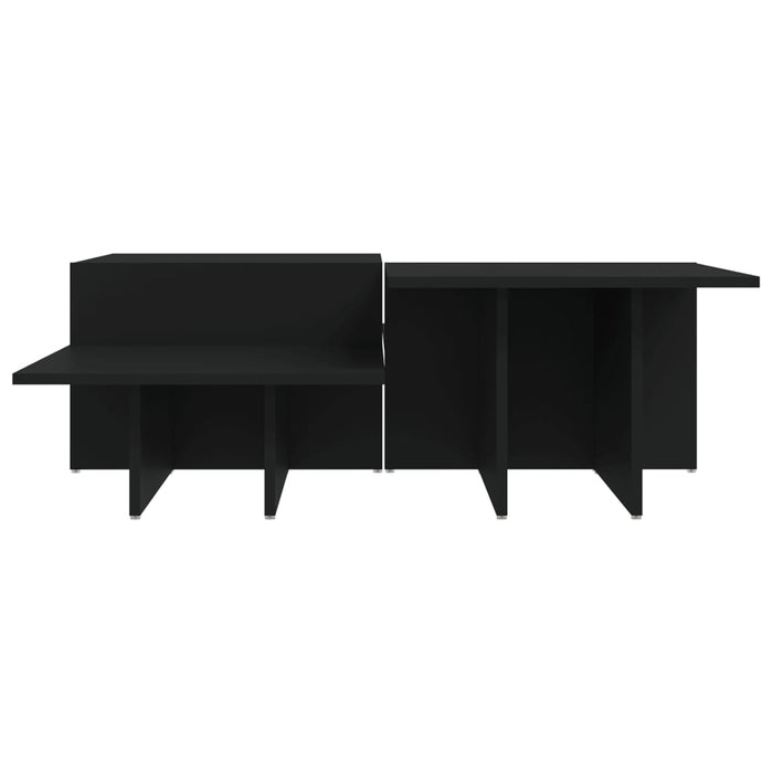 Coffee Tables 2 Pcs Black Engineered Wood Txolopb