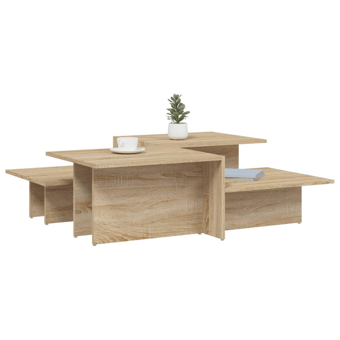 Coffee Tables 2 Pcs Sonoma Oak Engineered Wood Txolopx