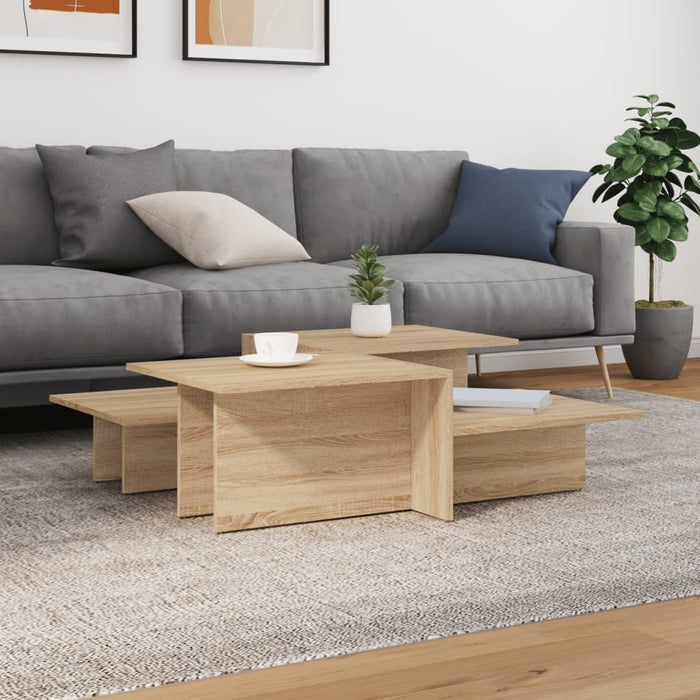 Coffee Tables 2 Pcs Sonoma Oak Engineered Wood Txolopx