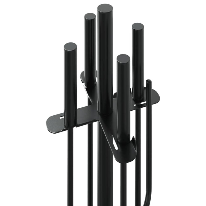 5 Piece Fireplace Tool Set 18X66 Cm Steel Opltil