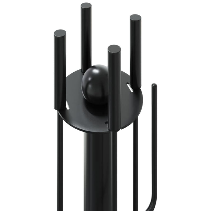 5 Piece Fireplace Tool Set 18X56 Cm Steel Opltii