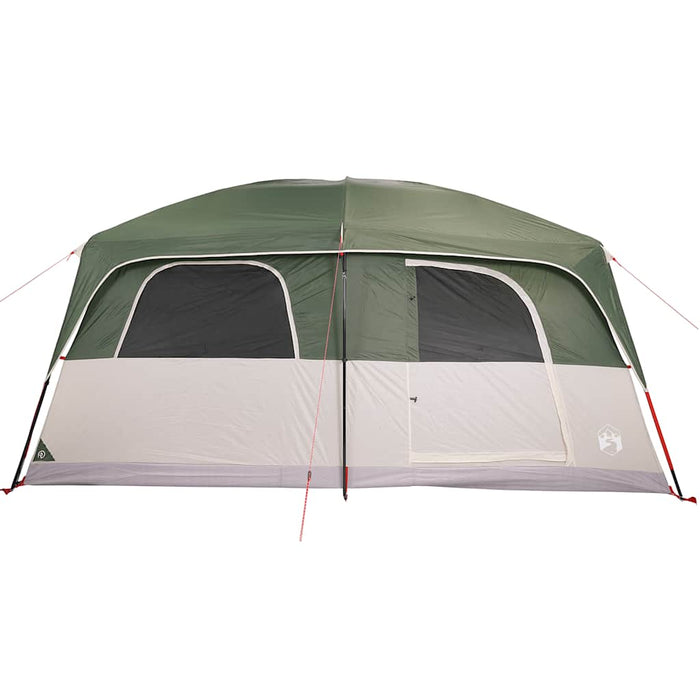 Family Tent Cabin 10-Person Green Waterproof Kaptt