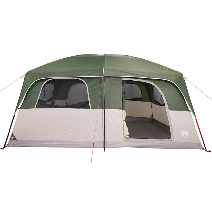 Family Tent Cabin 10-Person Green Waterproof Kaptt