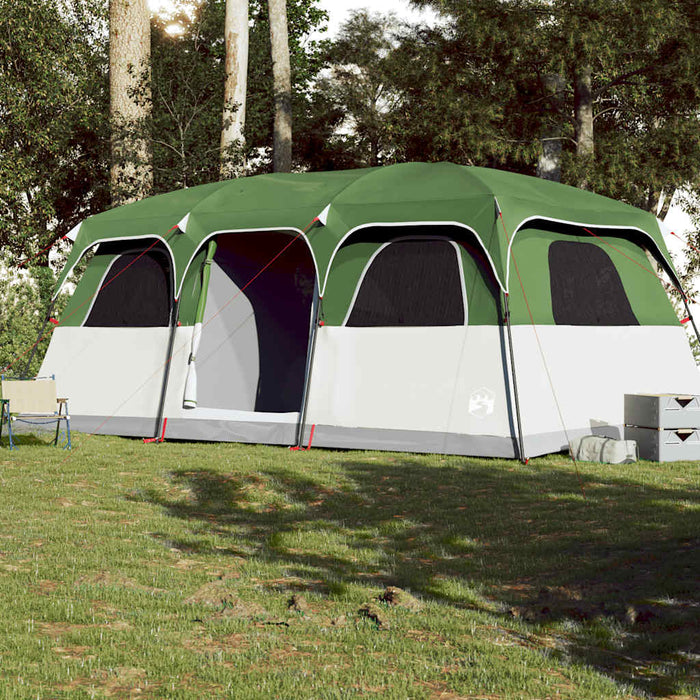 Family Tent Cabin 9-Person Green Waterproof Kaptk