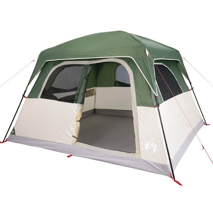 Family Tent Cabin 6-Person Green Waterproof Kapap