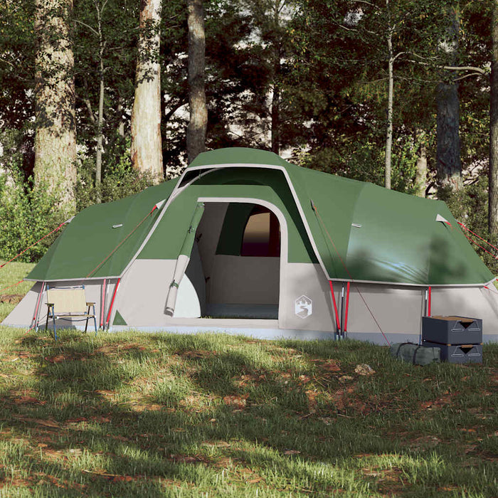 Family Tent Dome 11-Person Green Waterproof Kapll